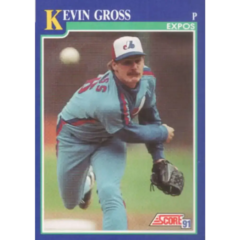 1991 Score #22 Kevin Gross NM-MT Montreal Expos Baseball Card - Baseball Card Single