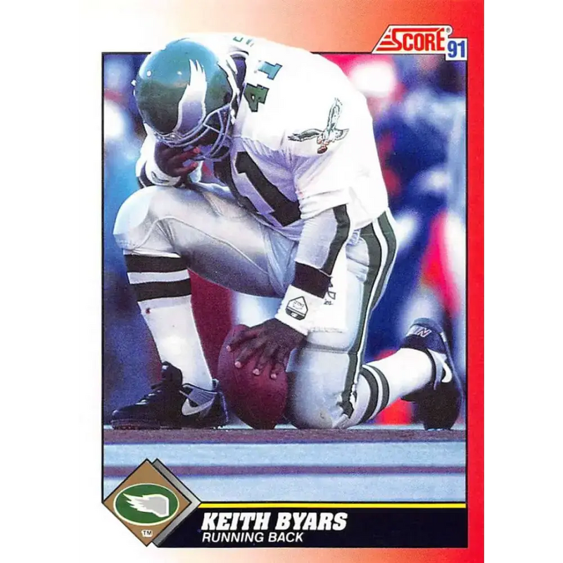 1991 Score #220 Keith Byars EX Excellent Philadelphia Eagles Football Card - Football Card Single