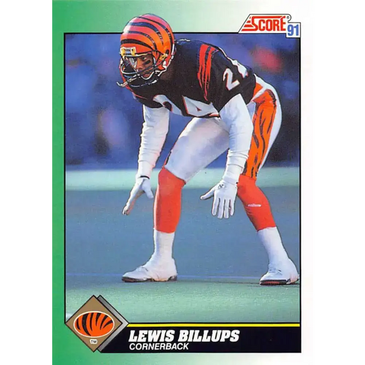 1991 Score #221 Lewis Billups EX Excellent Cincinnati Bengals Football Card - Football Card Single