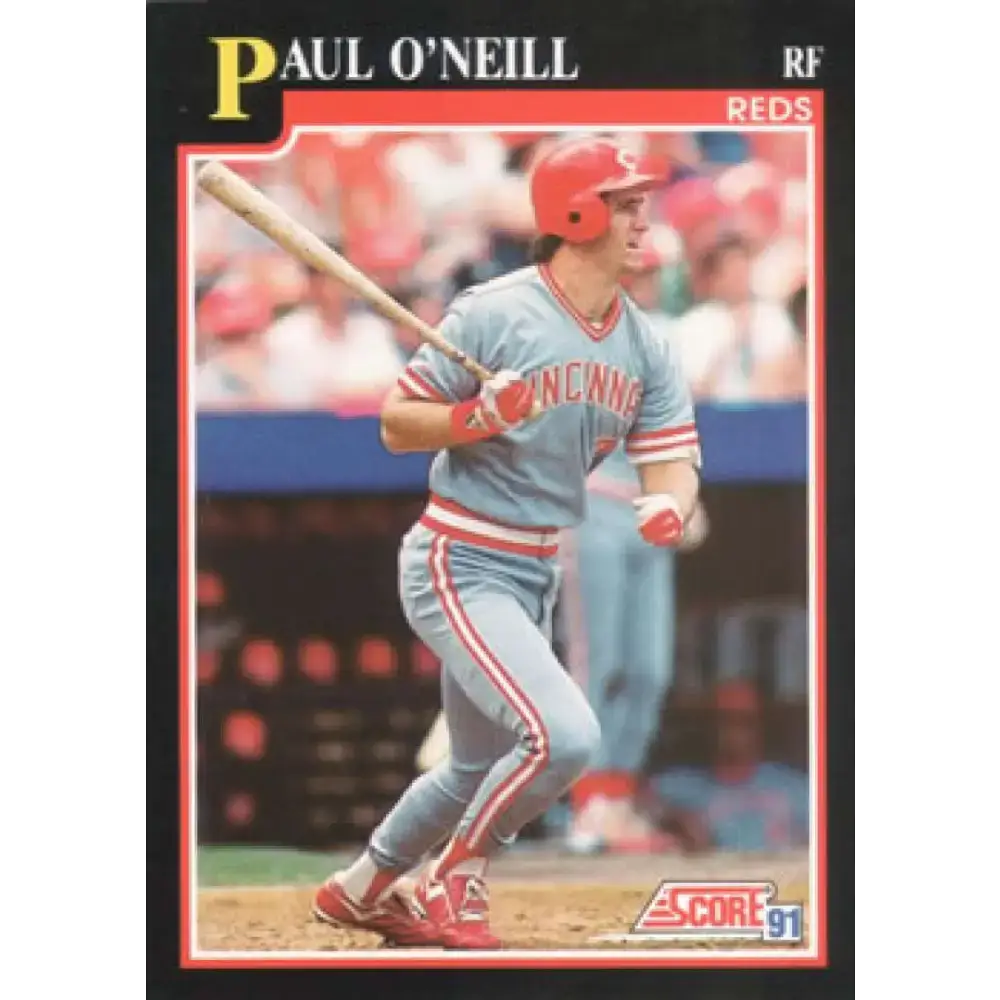 1991 Score #227 Paul O’Neill NM-MT Cincinnati Reds Baseball Card - Baseball Card Single