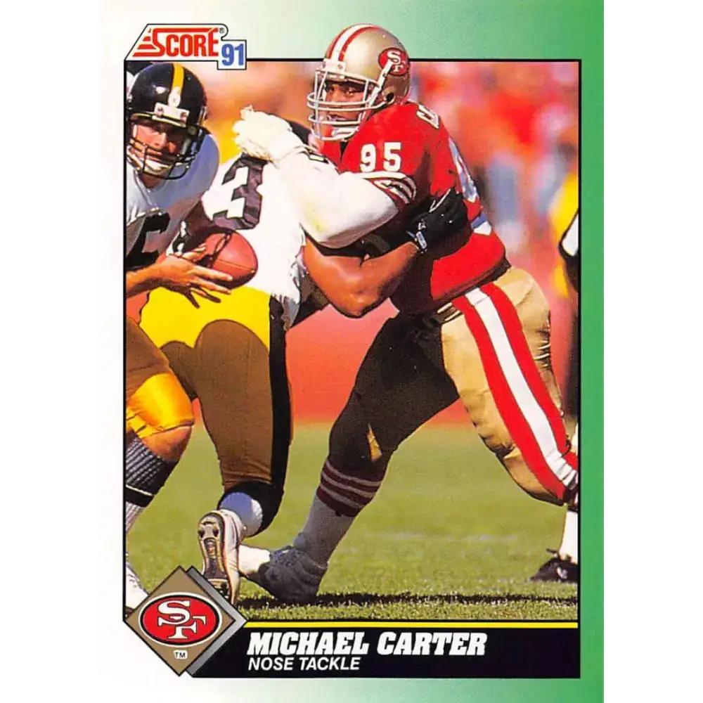 1991 Score #228 Michael Carter EX Excellent San Francisco 49ers Football Card - Football Card Single