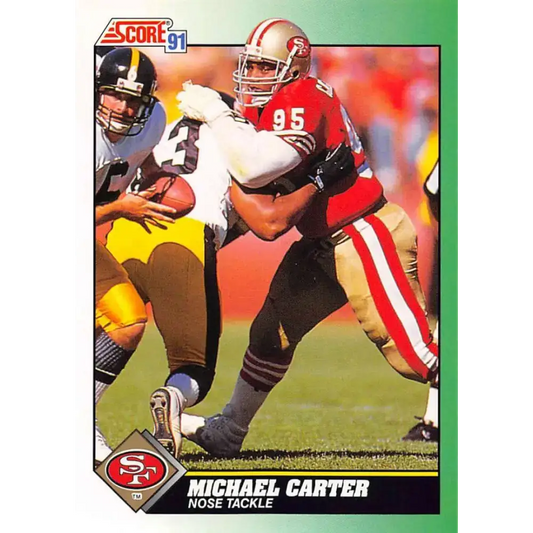 1991 Score #228 Michael Carter EX Excellent San Francisco 49ers Football Card - Football Card Single