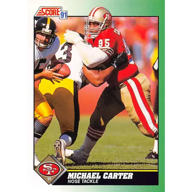 1991 Score #228 Michael Carter EX Excellent San Francisco 49ers Football Card - Football Card Single