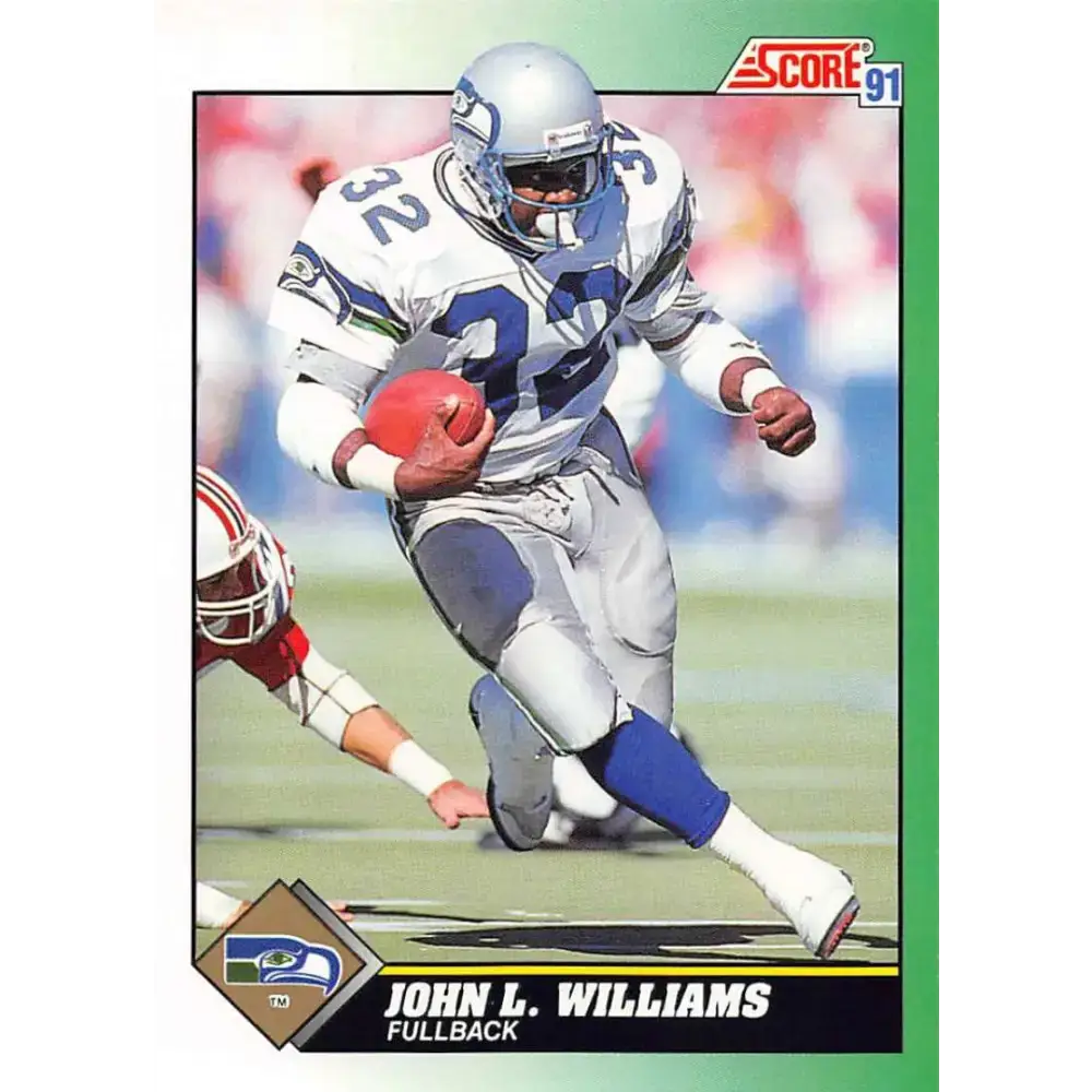 1991 Score #232 John L. Williams EX Excellent Seattle Seahawks Football Card - Football Card Single