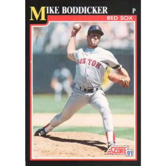 1991 Score #232 Mike Boddicker NM-MT Boston Red Sox Baseball Card - Baseball Card Single