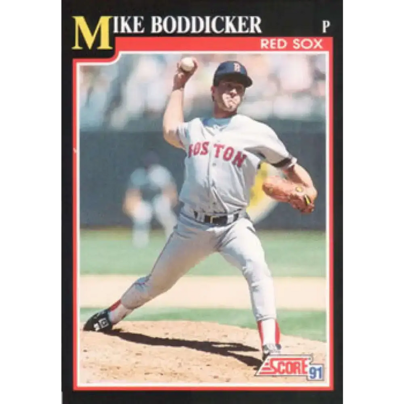 1991 Score #232 Mike Boddicker NM-MT Boston Red Sox Baseball Card - Baseball Card Single