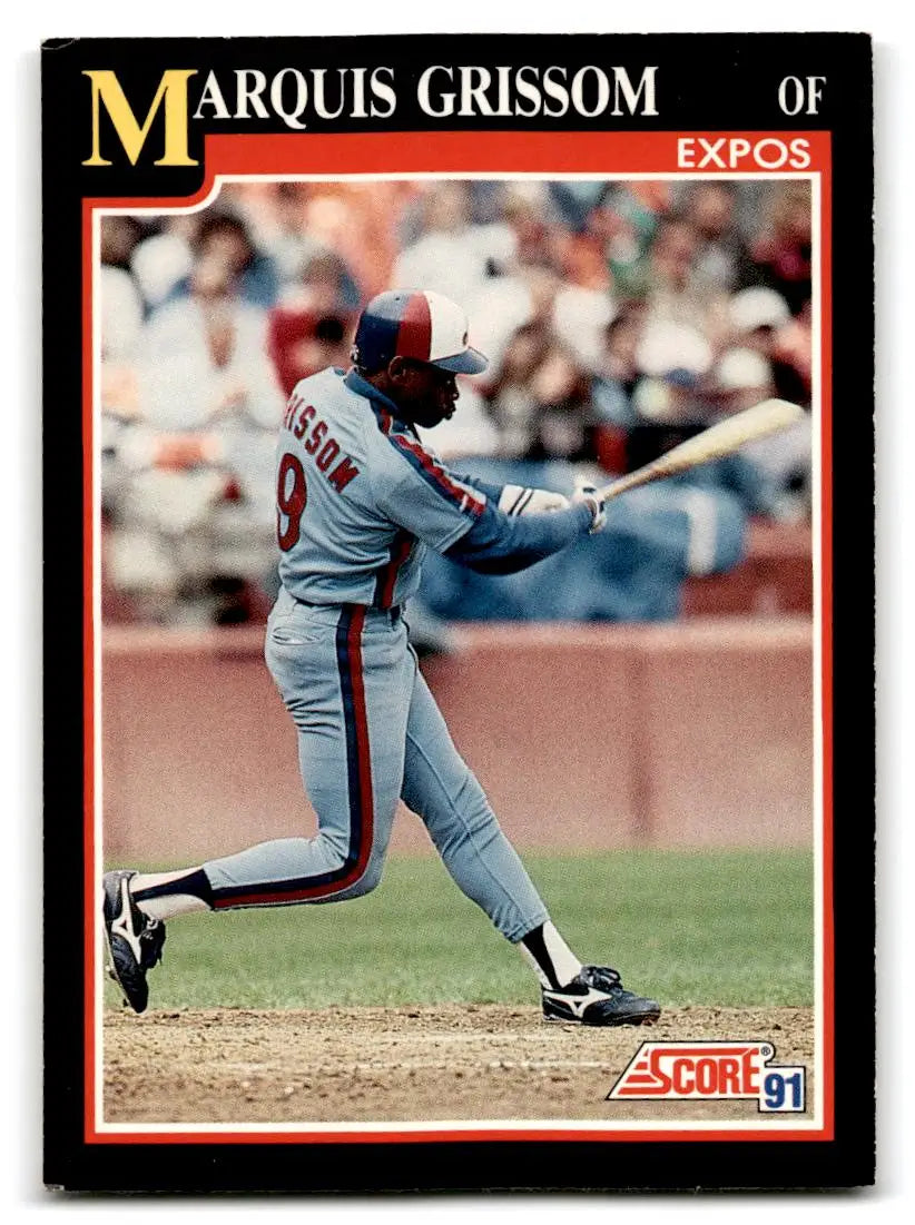 1991 Score #234 Marquis Grissom - Baseball Card Single