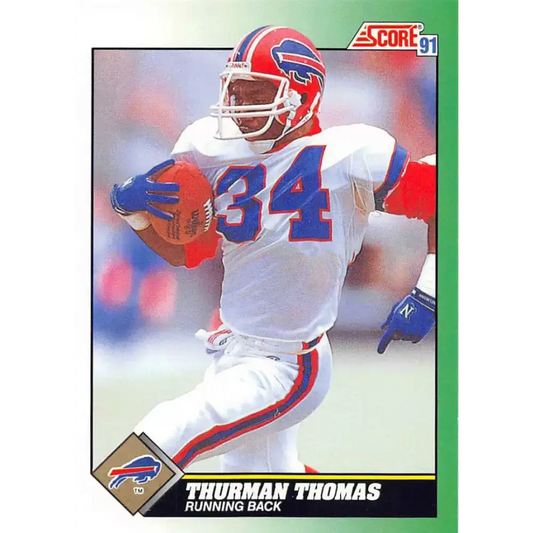 1991 Score #234 Thurman Thomas EX Excellent Buffalo Bills Football Card - Football Card Single