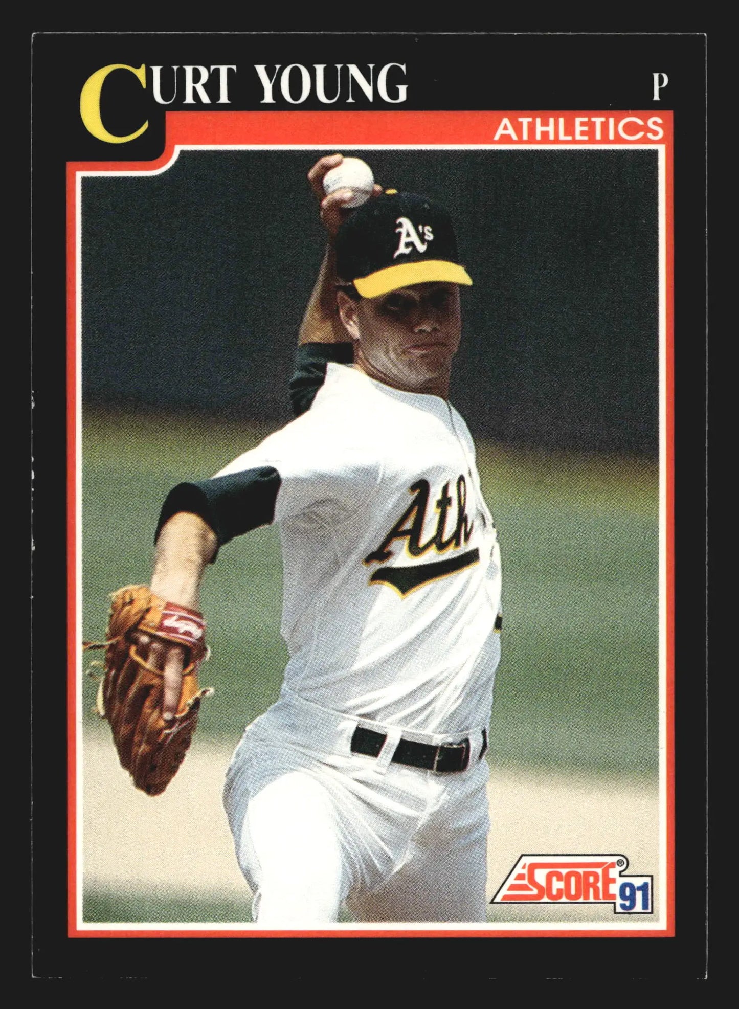 1991 Score #236 Curt Young Oakland Athletics - Baseball Card Single