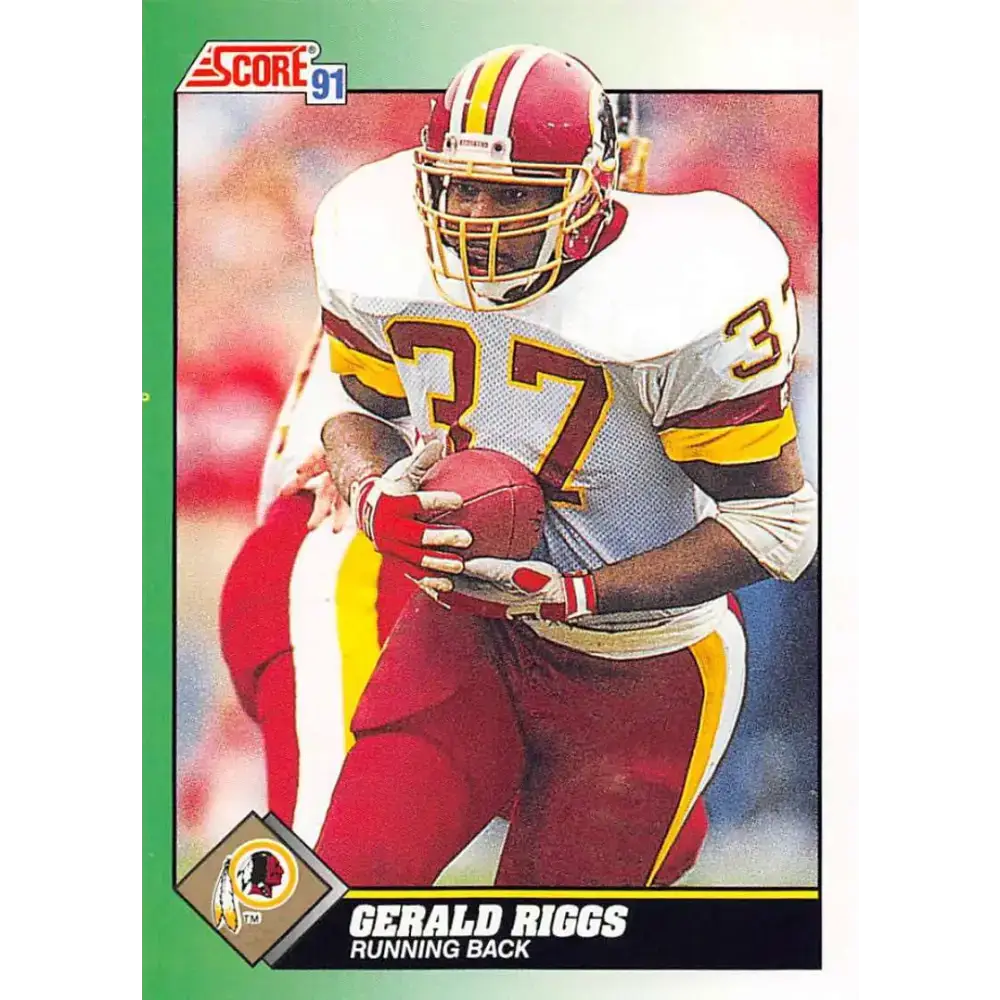 1991 Score #237 Gerald Riggs EX Excellent Washington Redskins Football Card - Football Card Single