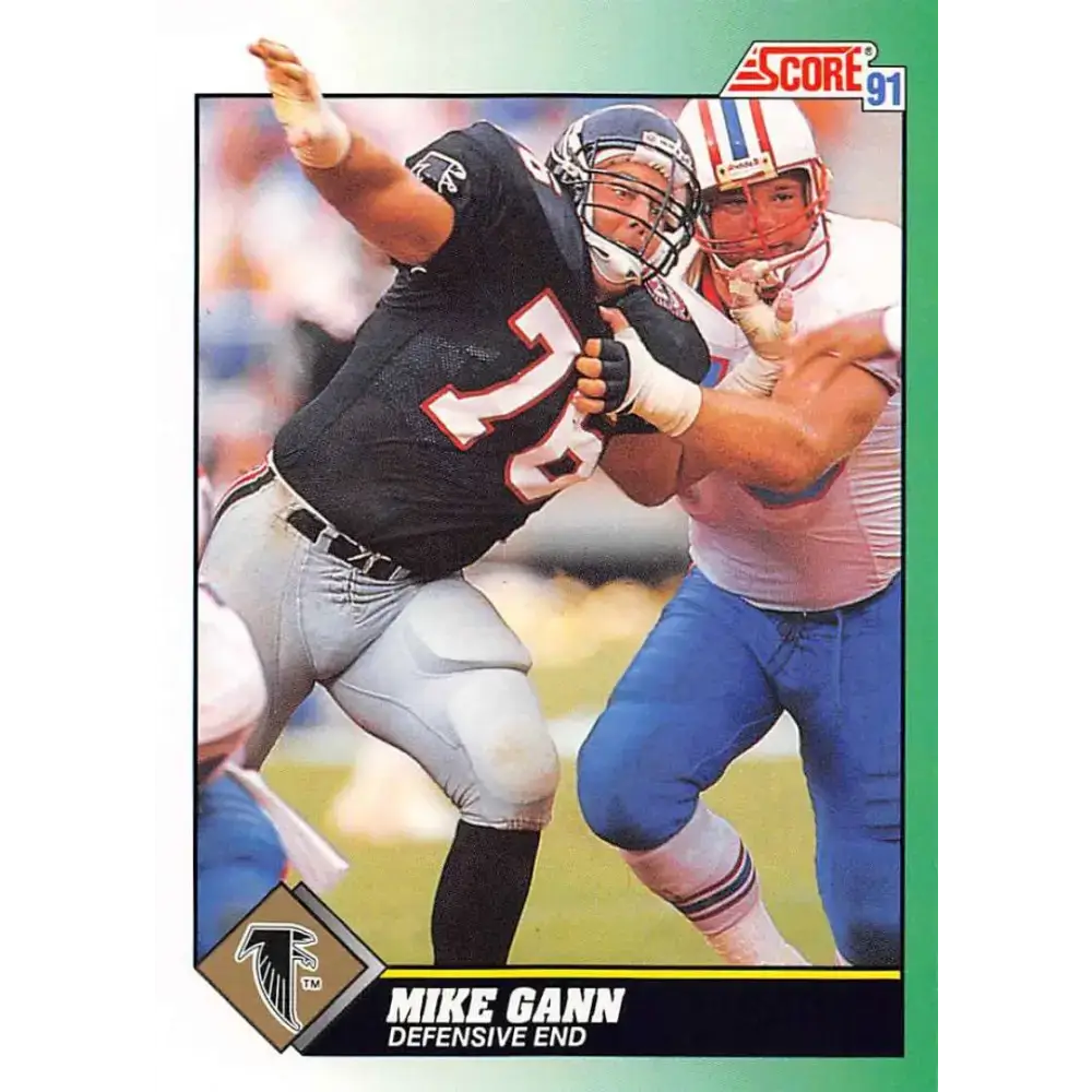 1991 Score #239 Mike Gann EX Excellent Atlanta Falcons Football Card - Football Card Single