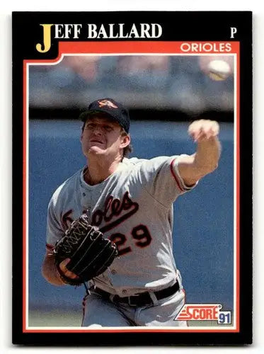 Jeff Ballard Baltimore Orioles baseball card from 1991 Score #243 in mint condition