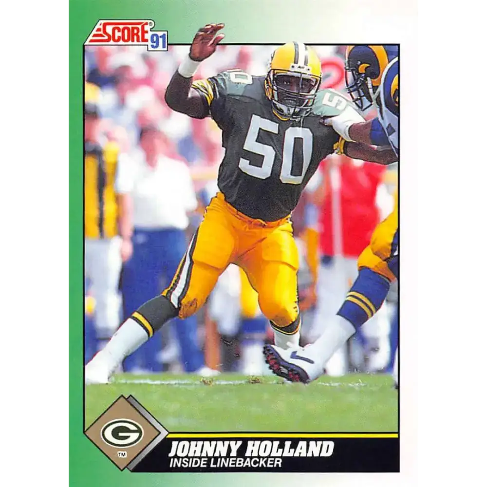 1991 Score #243 Johnny Holland EX Excellent Green Bay Packers Football Card - Football Card Single