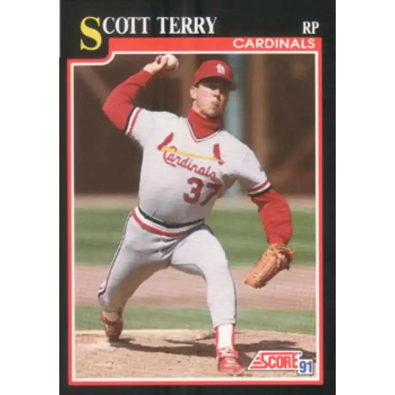 1991 Score #247 Scott Terry NM-MT St. Louis Cardinals Baseball Card - Baseball Card Single
