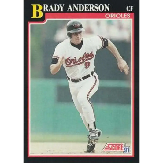 1991 Score #249 Brady Anderson UER NM-MT Baltimore Orioles Baseball Card - Baseball Card Single