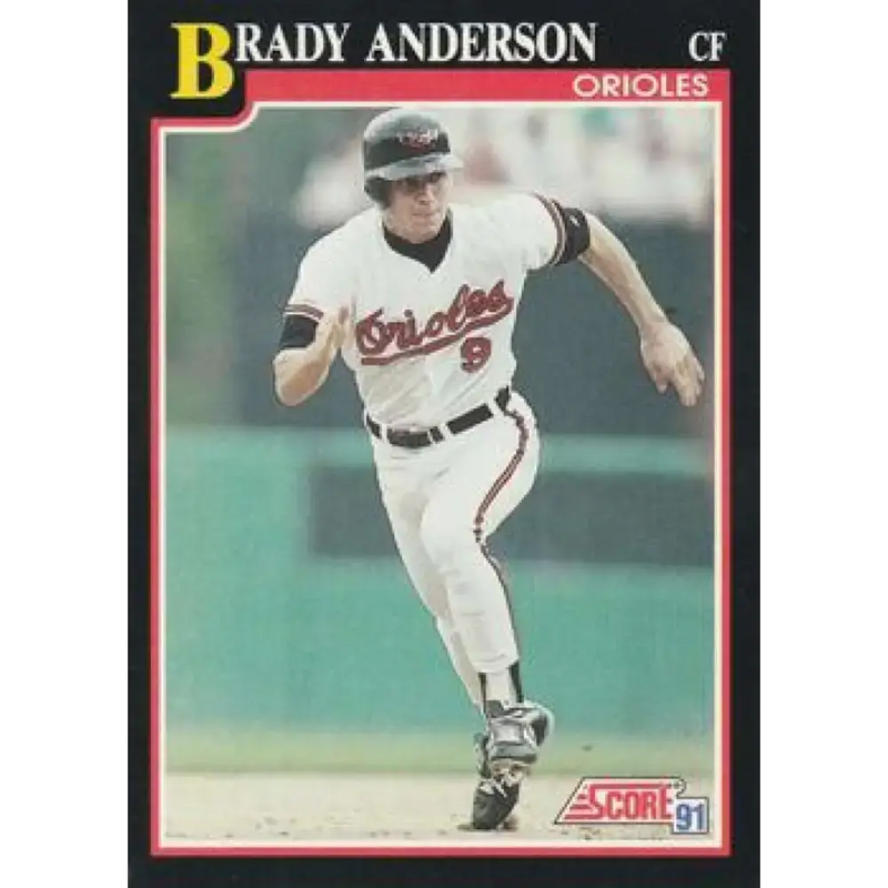 1991 Score #249 Brady Anderson UER NM-MT Baltimore Orioles Baseball Card - Baseball Card Single