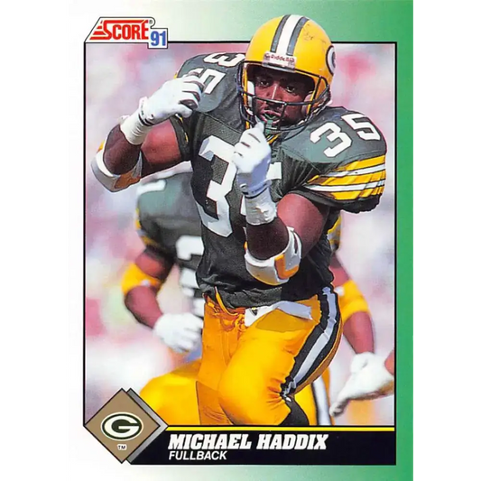 1991 Score #252 Michael Haddix EX Excellent Green Bay Packers Football Card - Football Card Single