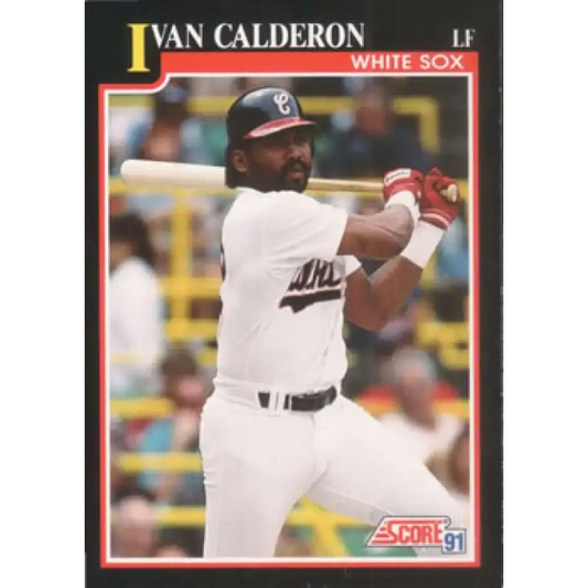 1991 Score #254 Ivan Calderon NM-MT Chicago White Sox Baseball Card - Baseball Card Single