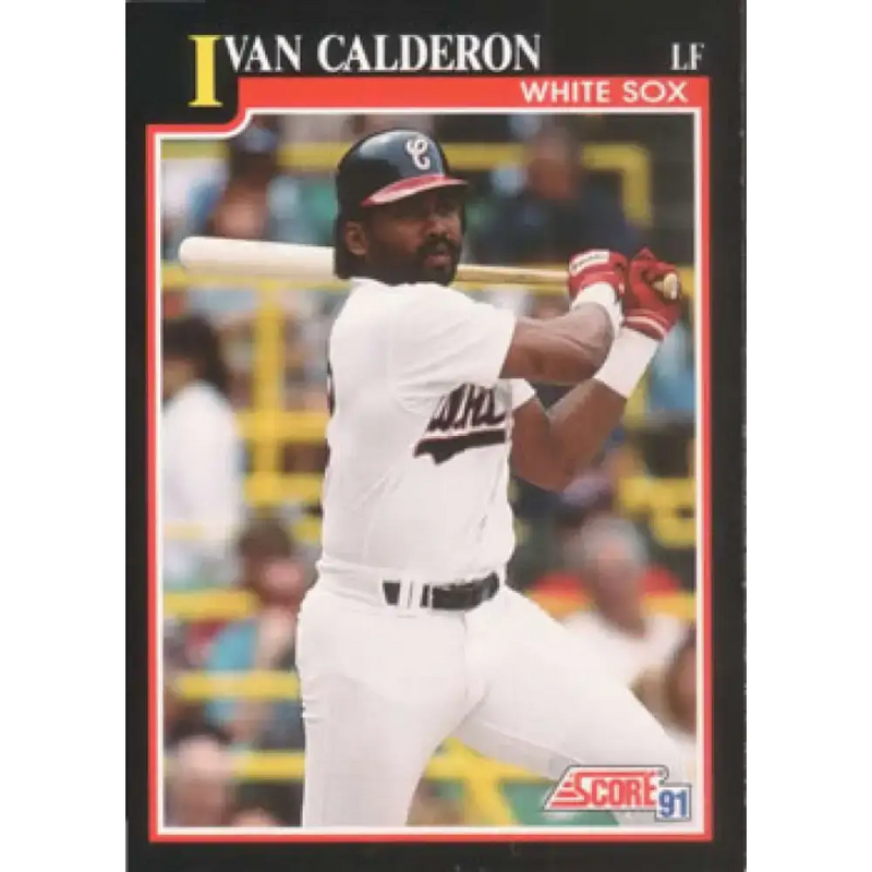 1991 Score #254 Ivan Calderon NM-MT Chicago White Sox Baseball Card - Baseball Card Single