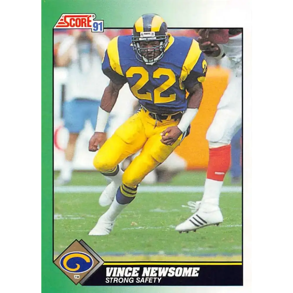 1991 Score #259 Vince Newsome EX Excellent Los Angeles Rams Football Card - Football Card Single