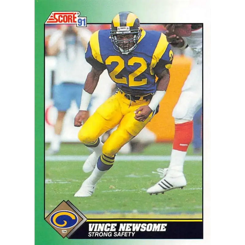 1991 Score #259 Vince Newsome EX Excellent Los Angeles Rams Football Card - Football Card Single