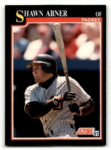1991 Score #261 Shawn Abner San Diego Padres Baseball Cards EX/NM ID:55167 - Baseball Card Single