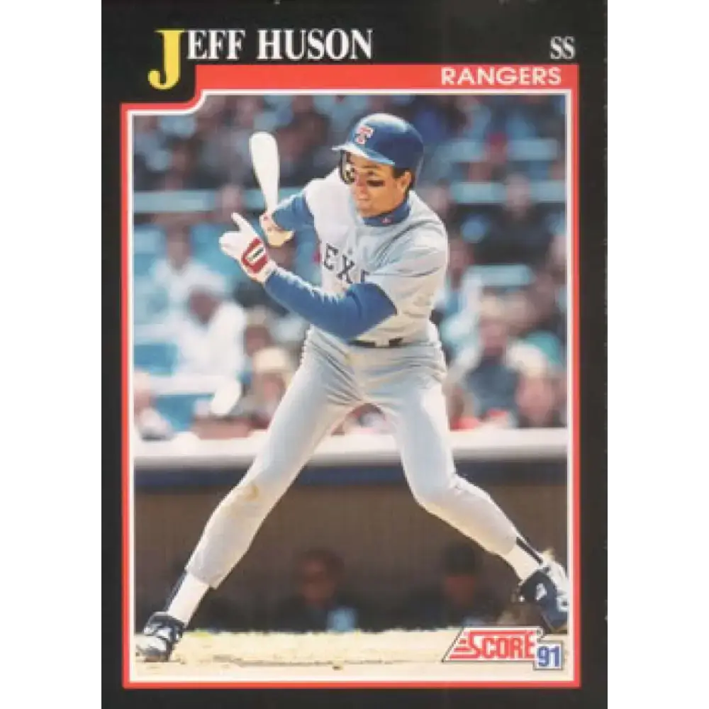 1991 Score #263 Jeff Huson NM-MT Texas Rangers Baseball Card - Baseball Card Single