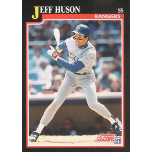 1991 Score #263 Jeff Huson NM-MT Texas Rangers Baseball Card - Baseball Card Single