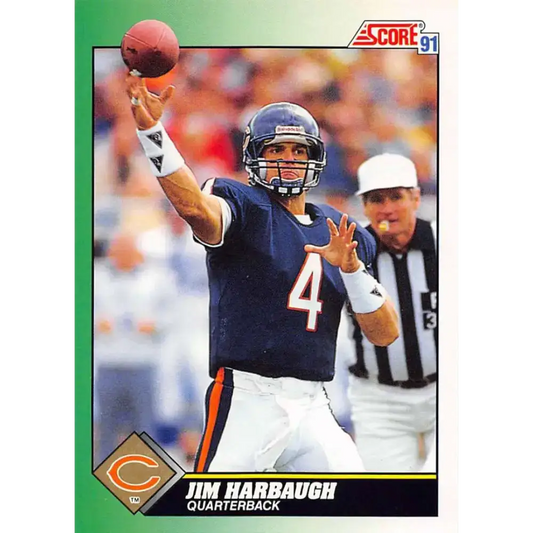 1991 Score #264 Jim Harbaugh EX Excellent Chicago Bears Football Card - Football Card Single