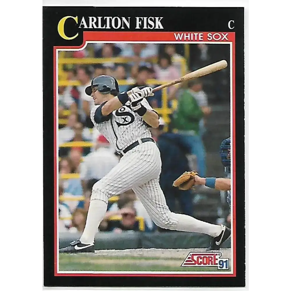 1991 Score #265 Carlton Fisk NM-MT Chicago White Sox Baseball Card - Baseball Card Single