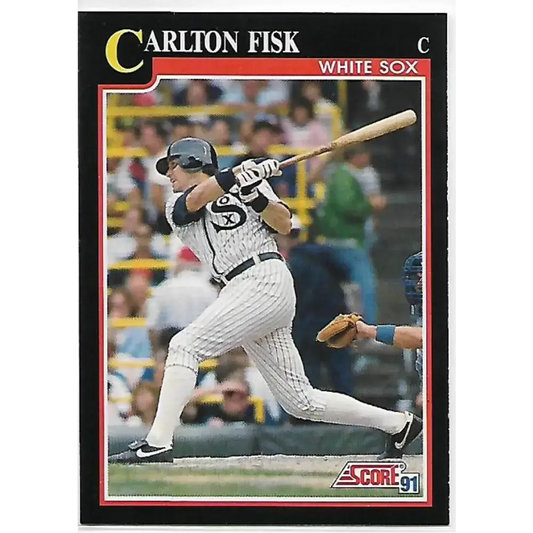 1991 Score #265 Carlton Fisk NM-MT Chicago White Sox Baseball Card - Baseball Card Single