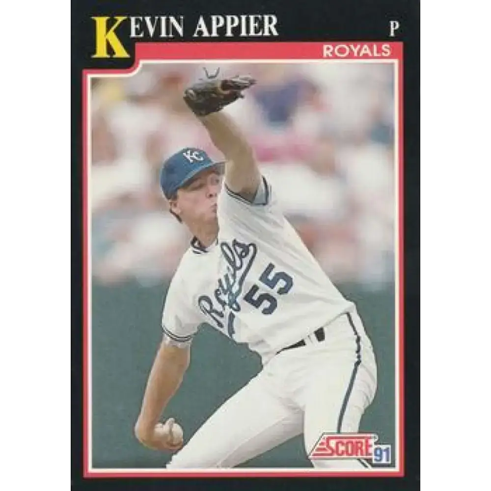 1991 Score #268 Kevin Appier NM-MT Kansas City Royals Baseball Card - Baseball Card Single