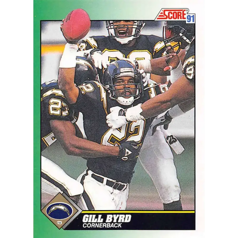 1991 Score #269 Gill Byrd EX Excellent San Diego Chargers Football Card - Football Card Single