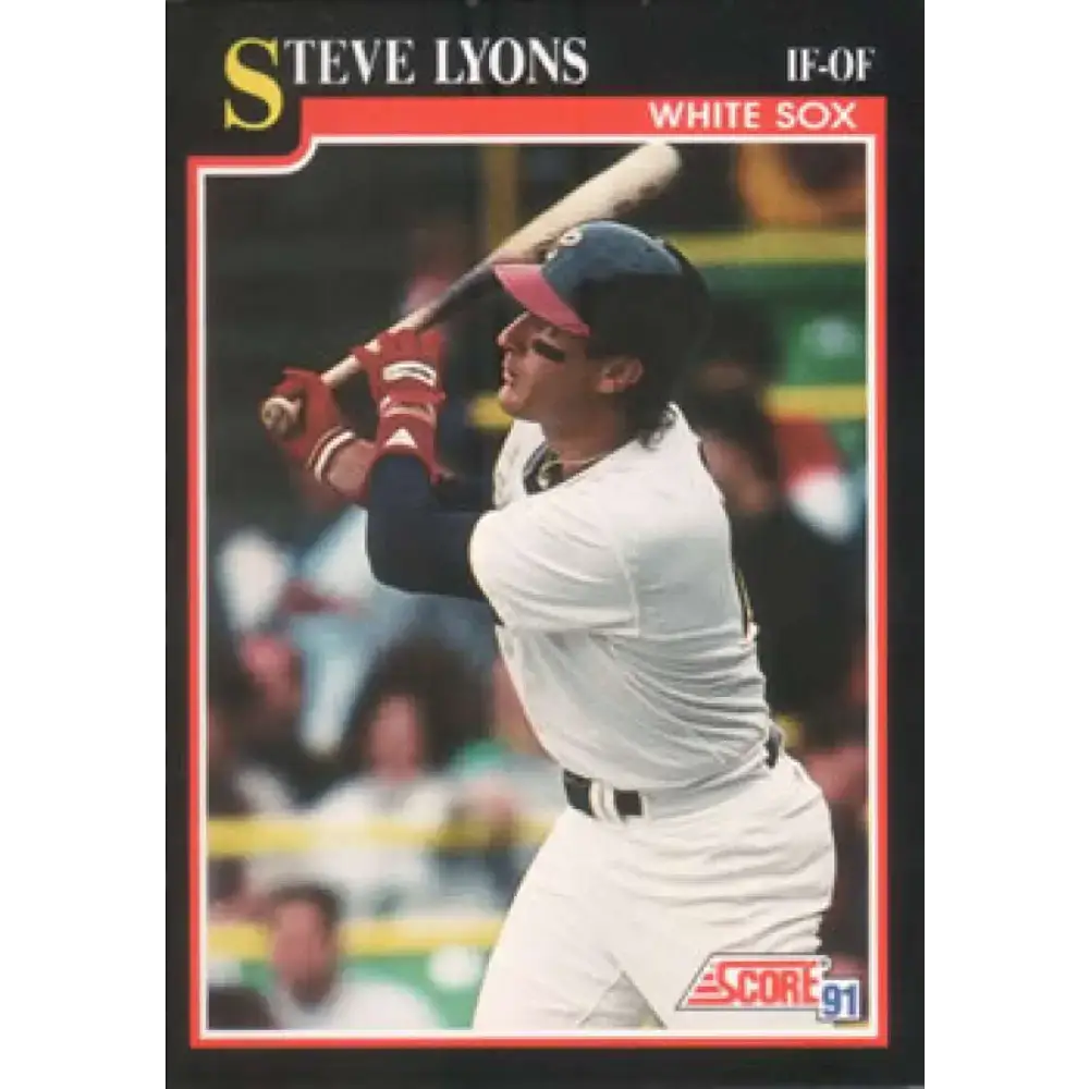 1991 Score #269 Steve Lyons NM-MT Chicago White Sox Baseball Card - Baseball Card Single