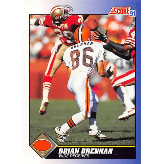 1991 Score #27 Brian Brennan EX Excellent Cleveland Browns Football Card - Football Card Single