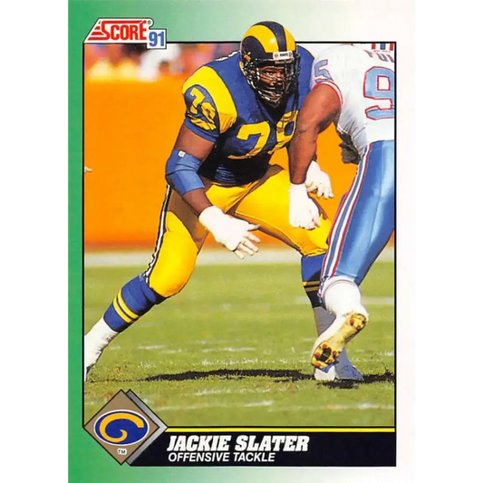 1991 Score #271 Jackie Slater EX Excellent Los Angeles Rams Football Card - Football Card Single