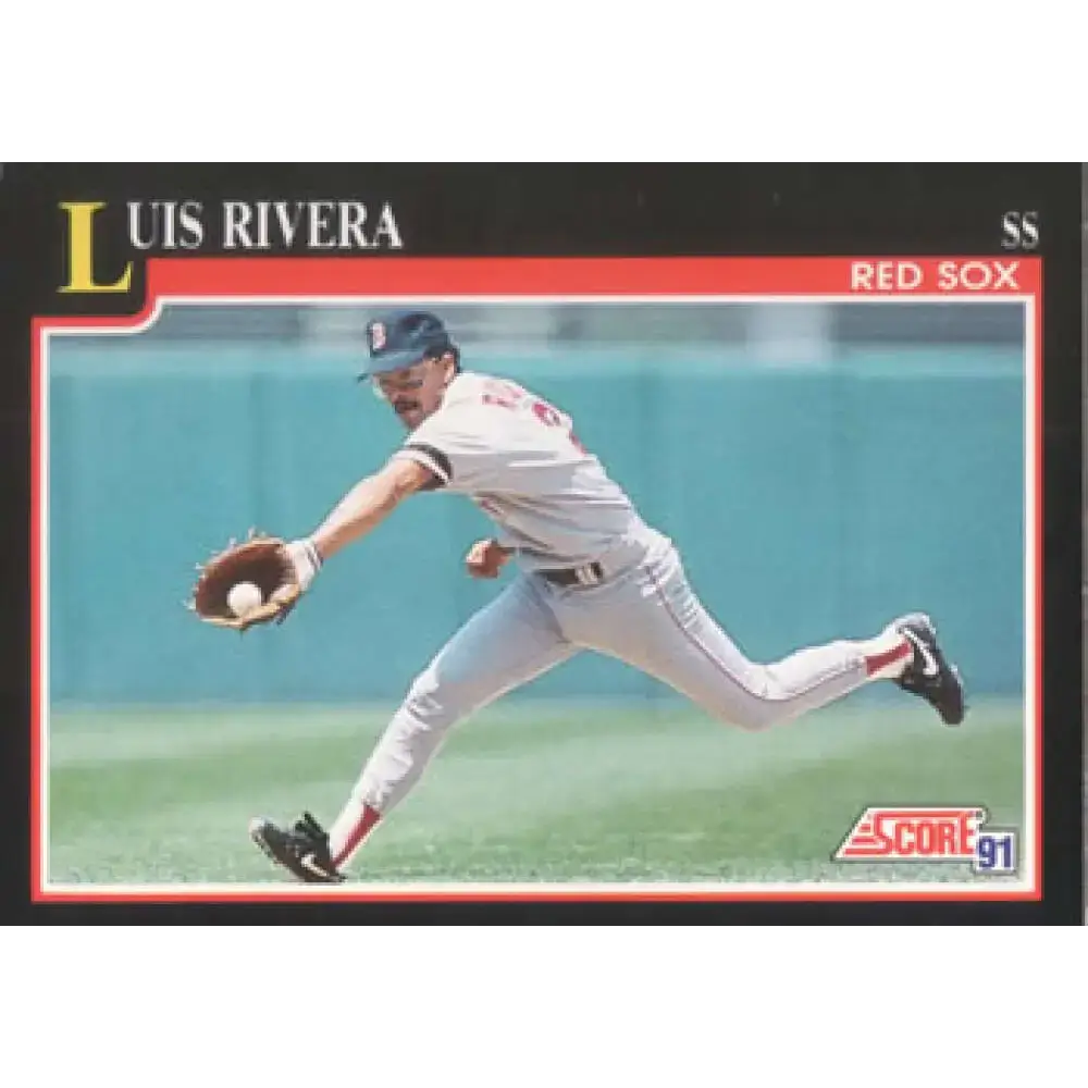 1991 Score #271 Luis Rivera NM-MT Boston Red Sox Baseball Card - Baseball Card Single