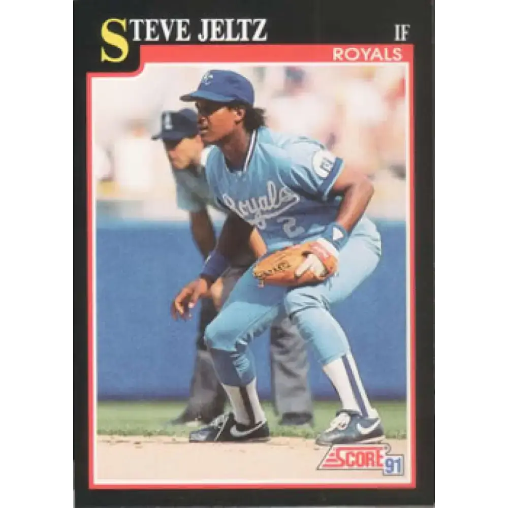 1991 Score #272 Steve Jeltz NM-MT Kansas City Royals Baseball Card - Baseball Card Single