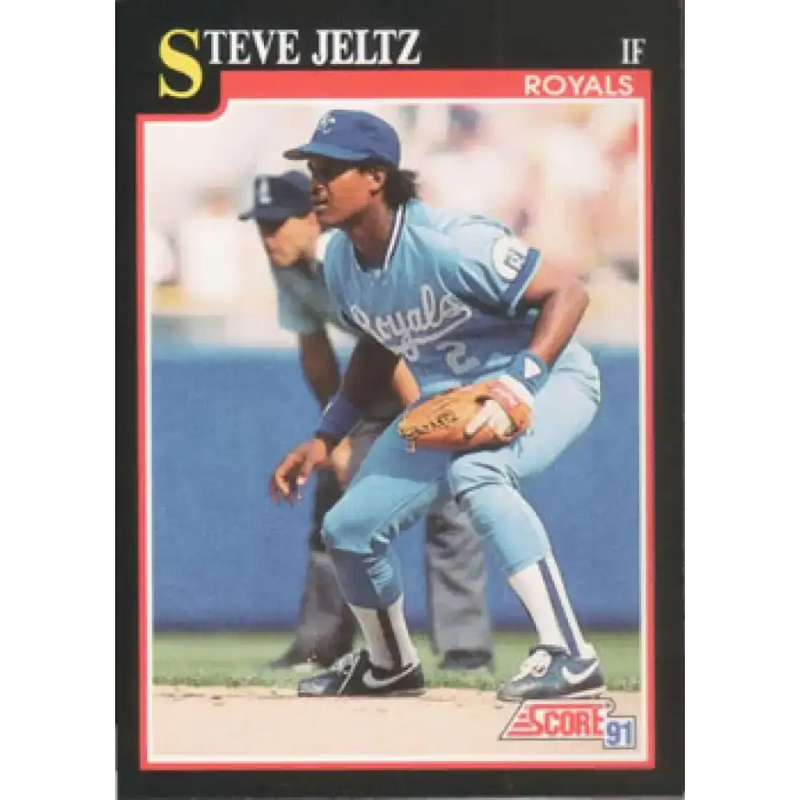 1991 Score #272 Steve Jeltz NM-MT Kansas City Royals Baseball Card - Baseball Card Single