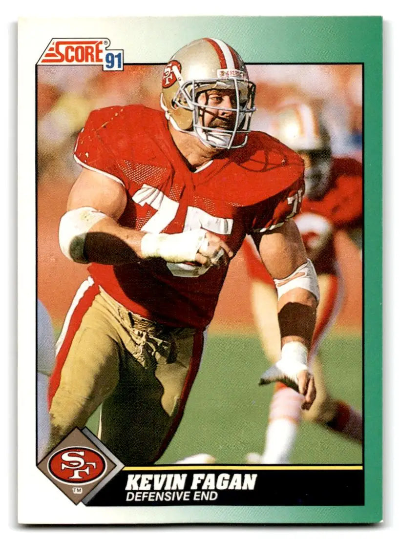 1991 Score #275 Kevin Fagan - Football Card Single