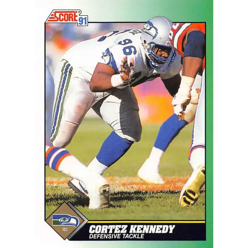 1991 Score #279 Cortez Kennedy EX Excellent Seattle Seahawks Football Card - Football Card Single