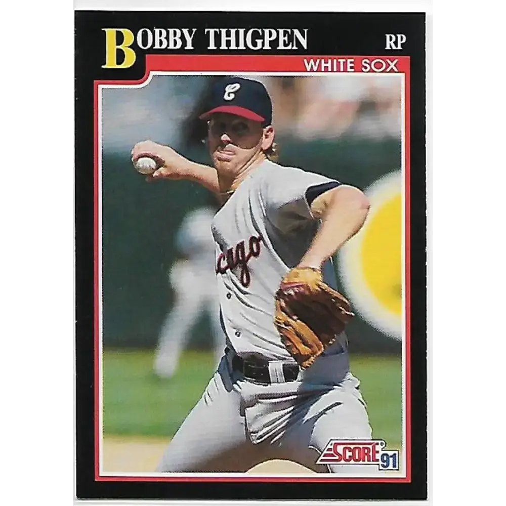 1991 Score #280 Bobby Thigpen NM-MT Chicago White Sox Baseball Card - Baseball Card Single