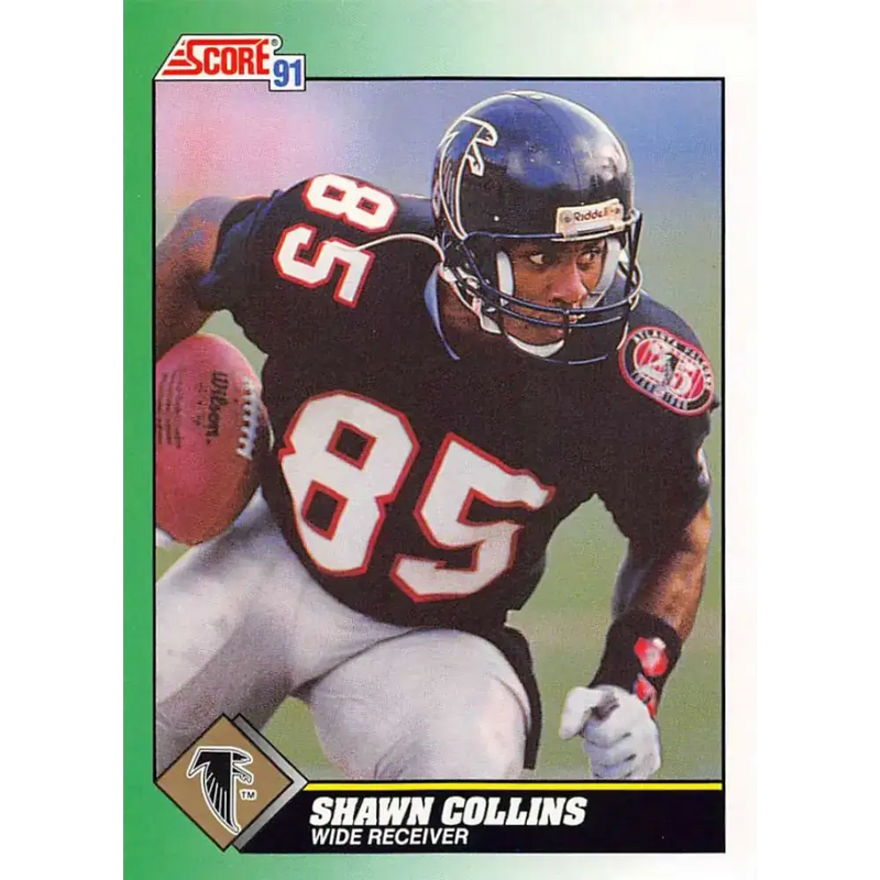 1991 Score #285 Shawn Collins EX Excellent Atlanta Falcons Football Card - Football Card Single