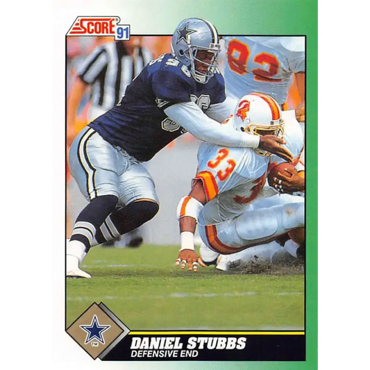 1991 Score #287 Daniel Stubbs EX Excellent Dallas Cowboys Football Card - Football Card Single