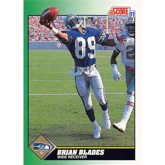 1991 Score #289 Brian Blades EX Excellent Seattle Seahawks Football Card - Football Card Single