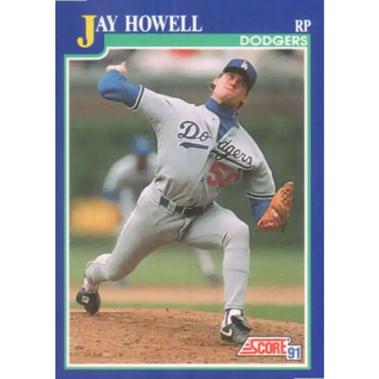 1991 Score #29 Jay Howell NM-MT Los Angeles Dodgers Baseball Card - Baseball Card Single