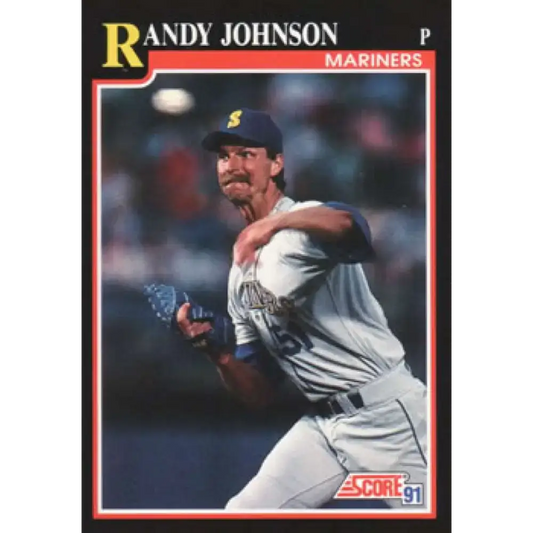 1991 Score #290 Randy Johnson NM-MT Seattle Mariners Baseball Card - Baseball Card Single