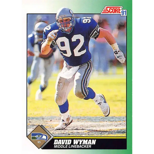 1991 Score #292 David Wyman EX Excellent Seattle Seahawks Football Card - Football Card Single