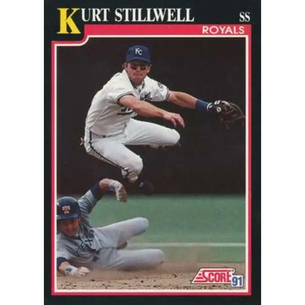 1991 Score #295 Kurt Stillwell NM-MT Kansas City Royals Baseball Card - Baseball Card Single