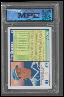 1991 Score #3 Ryne Sandberg MPE 8.5 - Baseball Card Single